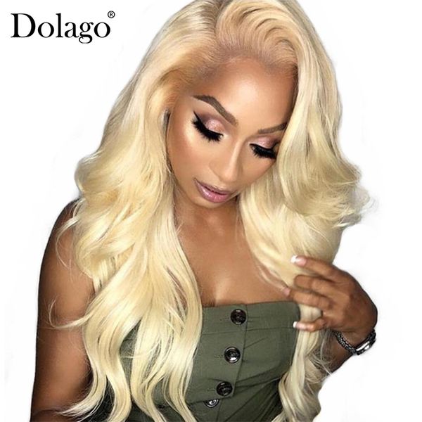 150 Blonde 360 Lace Frontal Wig Pre Plucked Body Wave 613