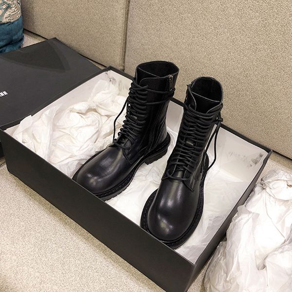 

2019 new autumn and winter women's boots with patent leather fashion casual wild martin boots factory direct original packaging