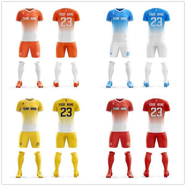 

High quality custom team football uniforms for men blank jerseys soccer kits training suits breathable uniforms, As pic