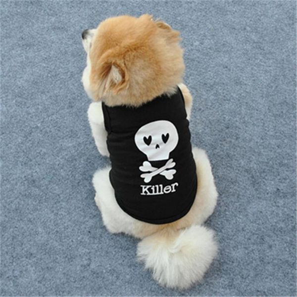 

sell fashion summer pet puppy dog cat clothes boy girl birthday vest beautiful dog t shirt dropshipping