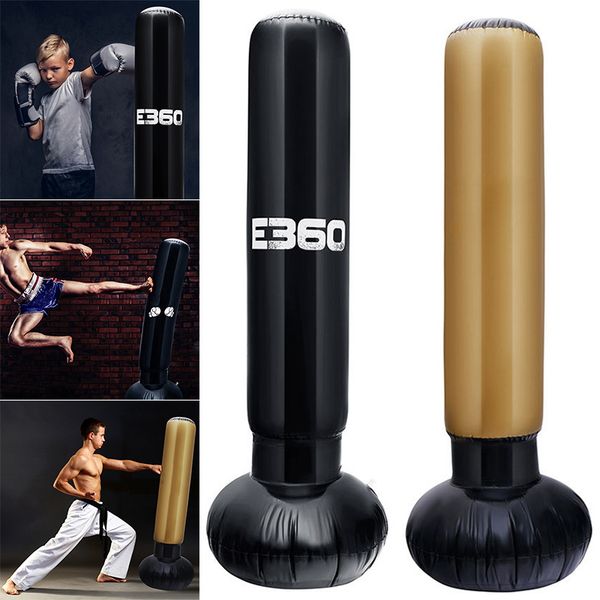 

boxing punch bag inflatable kickboxing bag standing fitness target stand sandbag for stress relieve sport bb55