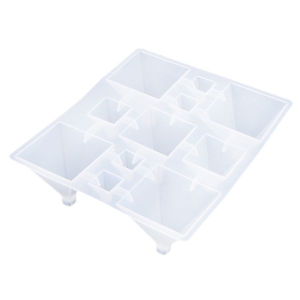 

5 размеров прозрачная пирамида силиконовая форма diy смолы декоративные ремесла ювелирные изделия делая плесень сушеный цветок смолы орнамен