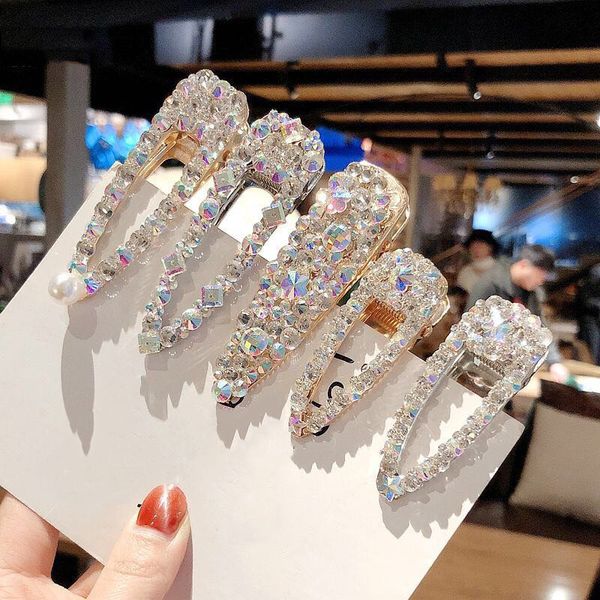 Fashion Crystal Hairpins Big Hair Clip For Women Girls Rhinestones