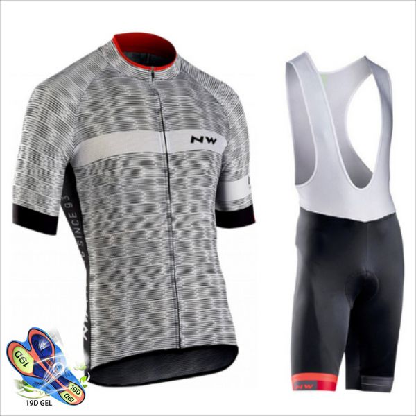 

2019 nw summer cycling jersey short sleeve set bike bicycle clothing uniformes cycle clothes maillot bib shorts ropa ciclismo, Black;blue