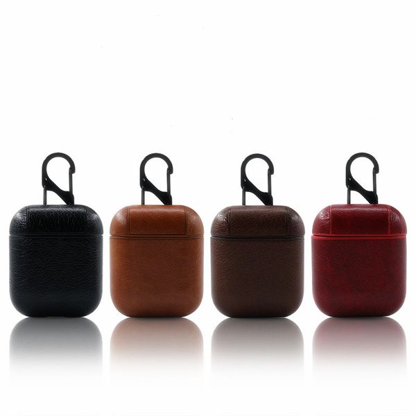

new airpods wireless bluetooth headset cover applicable apple high-grade pu anti-fall headphone case