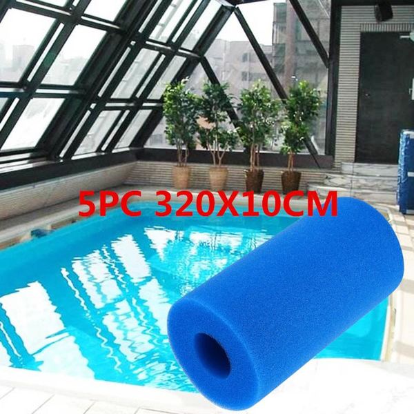 

pool & accessories 5pcs 10cmx20cm swimming filter for intex,clean foam sponges reusable washable pools intex