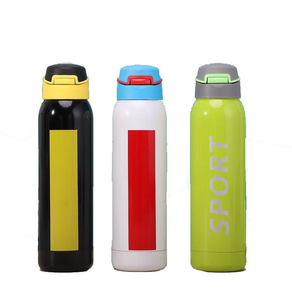 

leakproof vacuum insulated stainless steel sports water bottle,eco friendly bottle with straw portable for outside