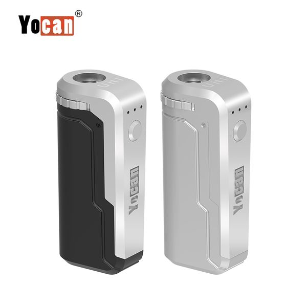 

Yocan UNI Box Mod 650mAh батареи Разогреть Variable Voltage В.В. Vape Модификации с магнитной 510 Адаптер для густого масла картридж Authentic