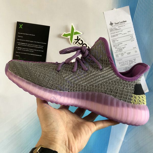 

new yecheil yeehu cloud white black static 3m reflective men women running shoes gid glow zebra clay hyperspace kanye west sports arthur
