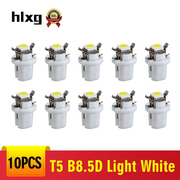 

10pcs b8.5d/bx8.5d/bax10d led 1 smd t5 smd led car gauge dashboard instrument cluster gauge light white