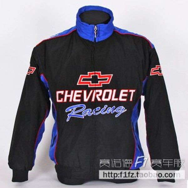 

f1 automobile driver windproof nissan brand jacket zipper car logo motor jacket, Black;brown