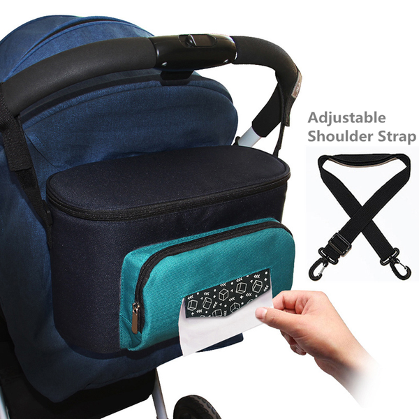 

waterproof baby diaper bag for nappy changing bag pram buggy cart thermal insulated adjustable mommy backpack