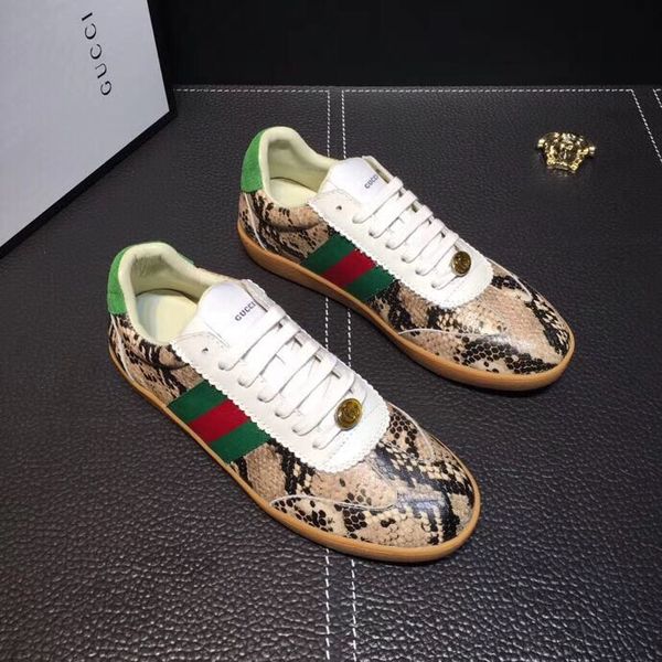 

2019 ace embroidered white black tiger hoe gift genuine leather de igner neaker luxury brand men women ca ual hoe