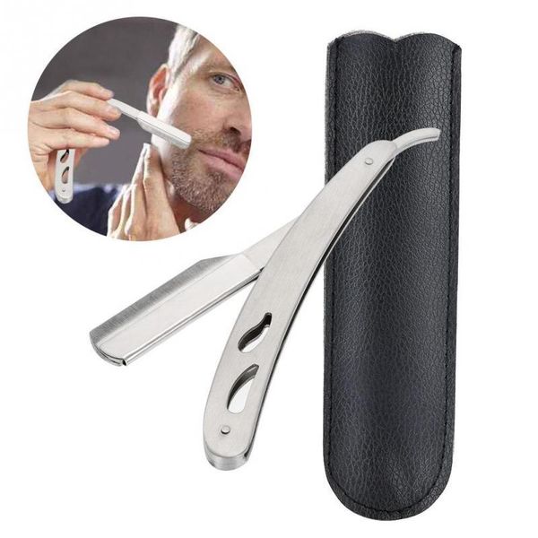 

straight edge barber razor professional safety folding stainless steel salon shaving blades shave knife shaving ing