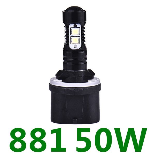 

2pcs 50w 881 10 smd led fog lights black shell car fog light lamp driving lights auto car lamp bulbs