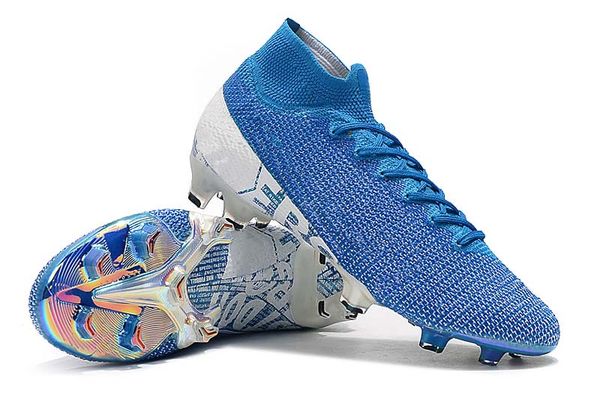 

superfly 7 elite cr7 fg football boots fg men soccer shoes blue white soccer cleats