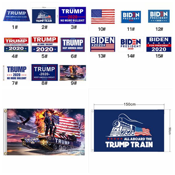 2020 Decor Banner Trump Flag America Again per il presidente USA Donald Trump Banner elettorale Bandiera Donald Flags 15 stili 200 pezzi RRA3180