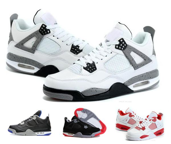 

popular mens shoes sneakers new stylish 4s 4 dunk from above thunder toro bravo cavs bred basketball shoes with box