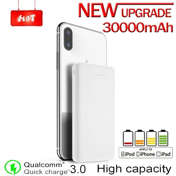 

30000 mah power bank compact portable fast charger suitable for all smartphone chargers external battery pack travel charger