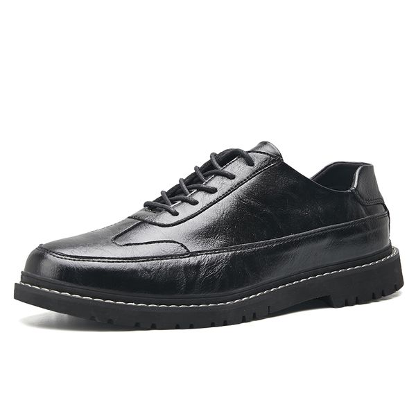 

popular style men's leather shoes with casual shoes outdoor walkng sneakers comfortable fast black increased casual 5j6767
