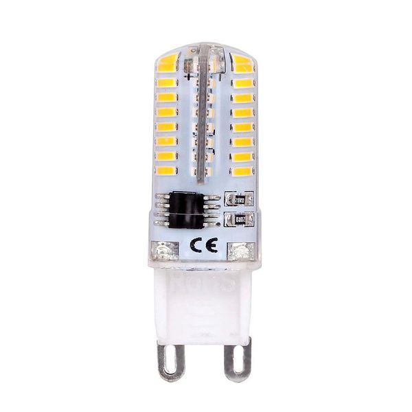 Lampadina LED G9 a mais dimmerabile 4 Watt Bianco caldo 3000K Base bi-pin 64X3014SMD AC 230V