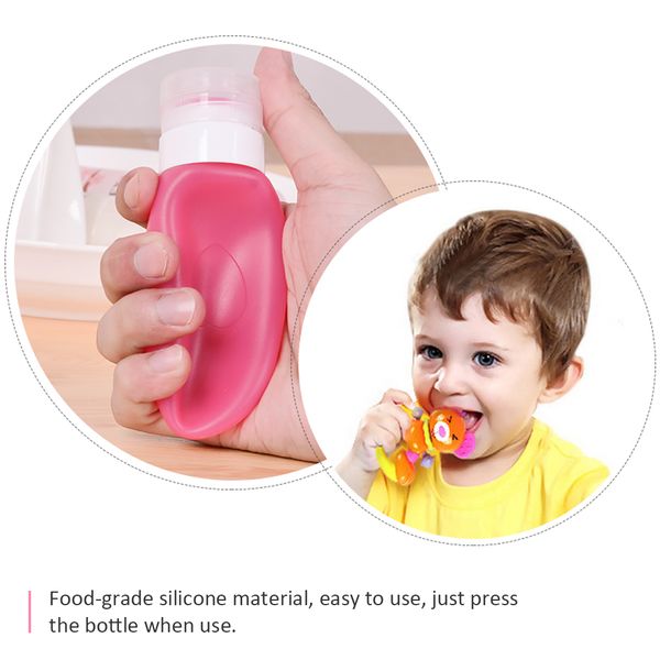

89ml silicone refillable portable mini empty container travel bottles squeezable tube sets cosmetic toiletry containers