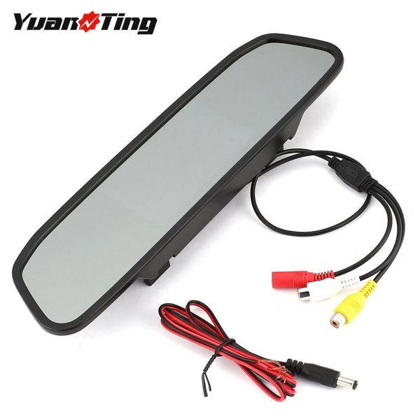 

yuanting 4.3 inch tft lcd car color rear view reverse monitor screen 2 way video input for auto parking backup camera
