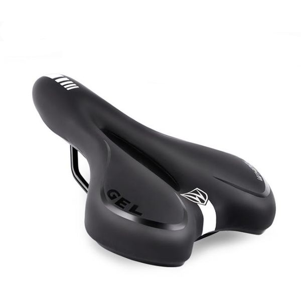 

bike saddles seat silicone cushion pu leather surface silica filled gel comfortable bicycle shockproof mtb moutain road saddle
