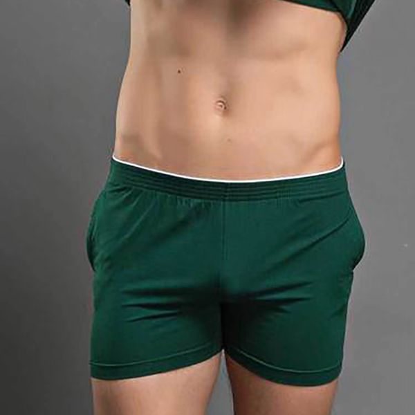 

2019 summer colorful men women modal shorts comfortable home pants sleep pants home solid color leisure loose trade shorts men, White;black