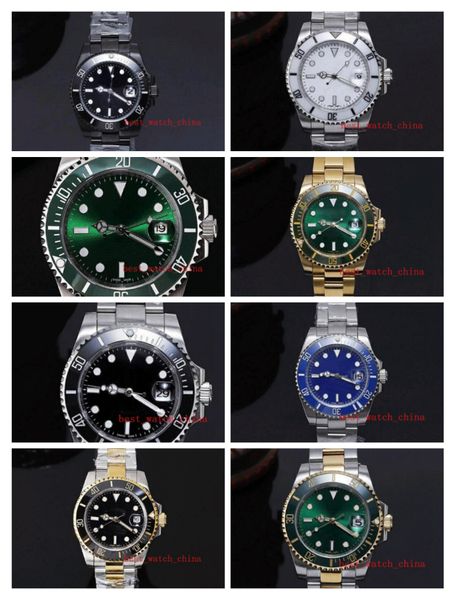 

8 style elling super factory 2019 2813 movement watchceramic bezel sapphire glass 40mm 116610 116610lv 116713 new style mens watch, Slivery;brown
