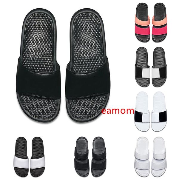 

men women designer benassi ultra slippers black white pink for summer beach l shower room indoor non-slip mens sandals