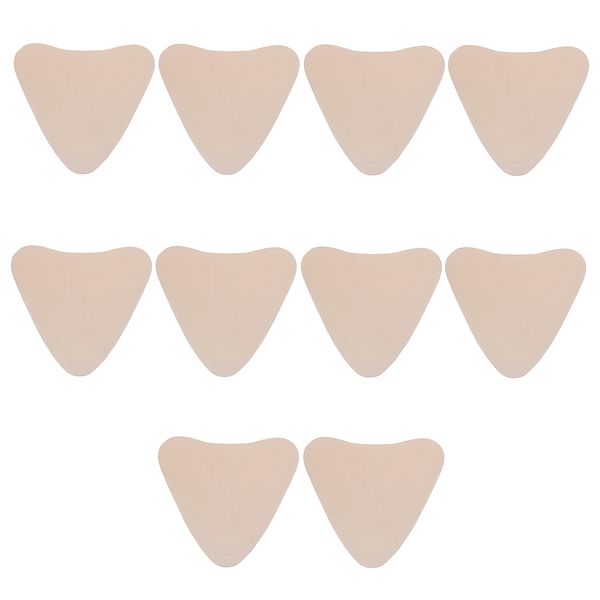 

10pcs triangular beige skin care anti-wrinkle chest silicone reusable pads