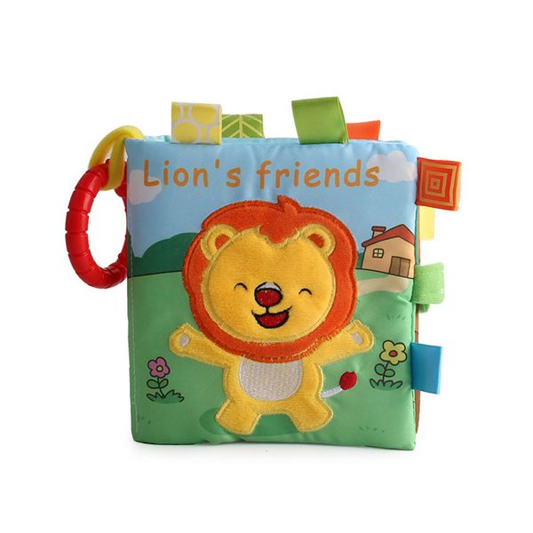 

baby kids cartoon durable 3d animal bb sound cloth not torn book toy intelligence educational toys children early development