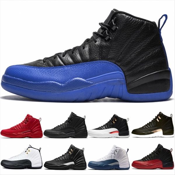 

2020 new 12s ovo white fiba cny playoff men basketball shoes 12 game royal blue french blue cherry dark grey outdoor sneakers