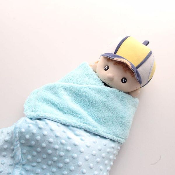 

receiving pgraphy sleeping soft swaddle solid newborn warm bedding quilt multifunction toddler baby blanket double layer