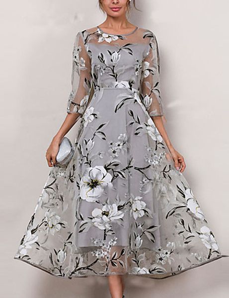 

designer womens dresses fashion printed wedding dress luxury womens plus size dresses, Black;gray