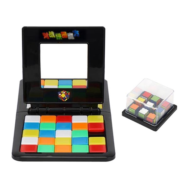 

kid's color cube competition early learning puzzle double interaction toy