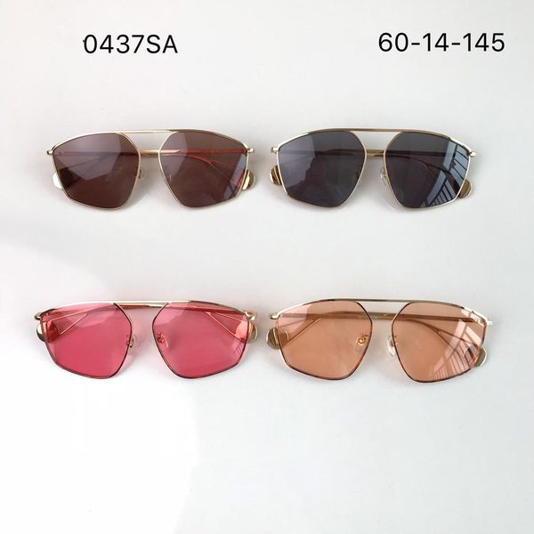 

new sunshades 0437 uv400 specially luxury and metal authentic womens frame with designed designer glaases sunglasses mens eyewear for c cgnk, White;black