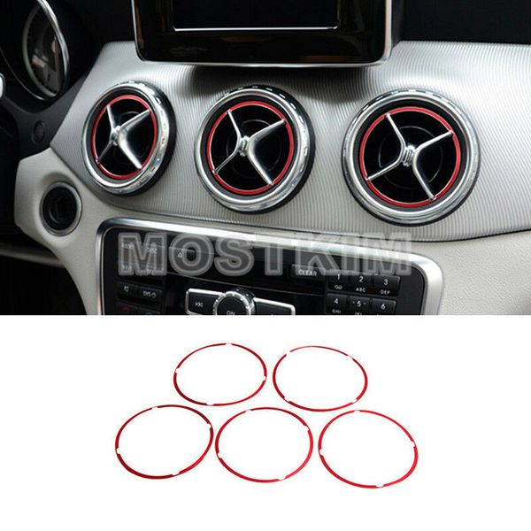 

red console air vent outlet cover ring for benz a b class w176 w246 2012-2018