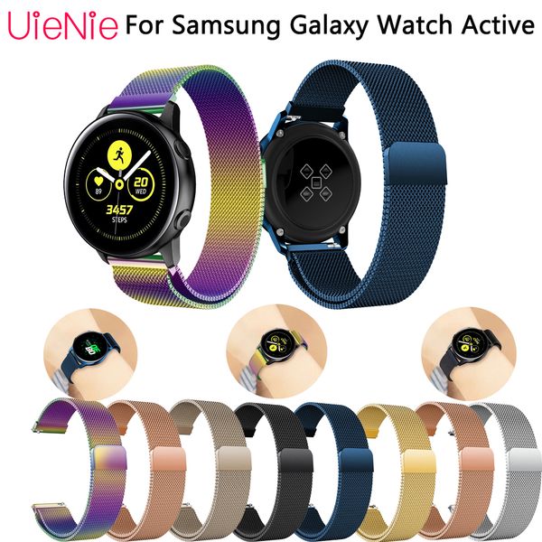 

20mm frontier classic strap for samsung galaxy watch active smart band for samsung gear s2 band gear s2 bracelet, Black;brown