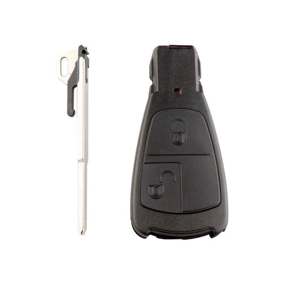

2button old style for c180 1998-2004 w202 remote car key shell design smart key fob cover case with blade