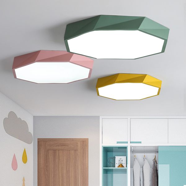 2019 Modern Colorful Ceiling Light Kids With Remote Controller