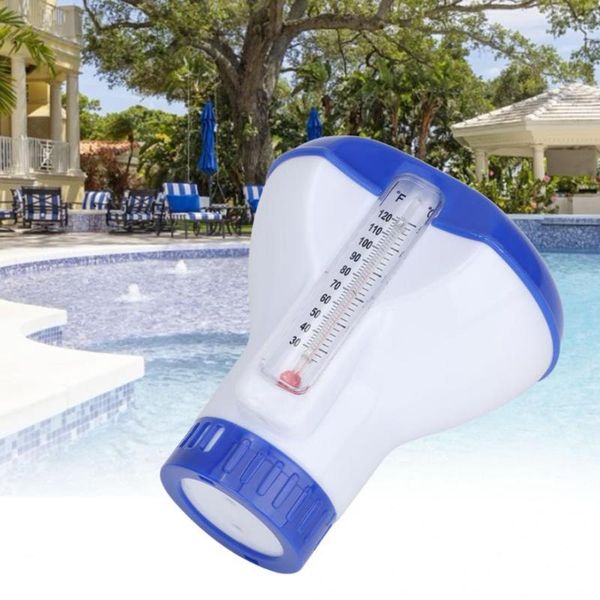 

floating chlorine dispenser thermometer pump 2020 new swimming pool accessories disinfection automatic application pump
