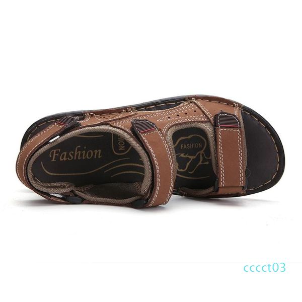 

gomnear men's sandals classic summer soft sandals men shoes big size soft outdoor climbing fisherman shoes beach slipper ct03, Black