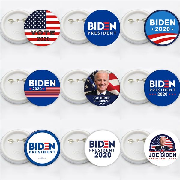 

12 styles joe biden 2020 keychain pendant joe biden for president keyring us president badge key chain party favor#260