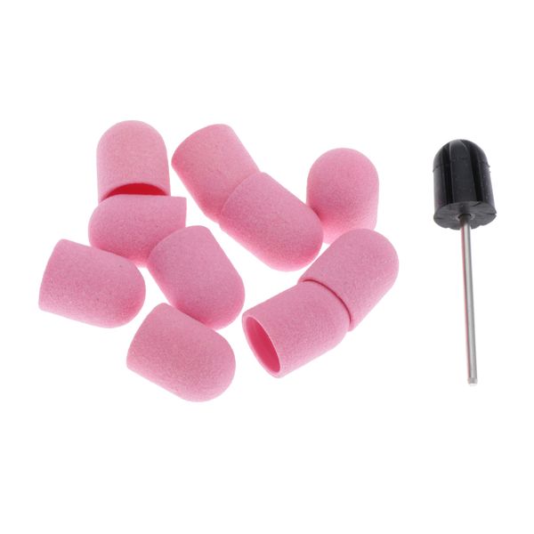 

10 pcs sanding bands+ 1 pcs mandrel rotary nail drill bits tool kits