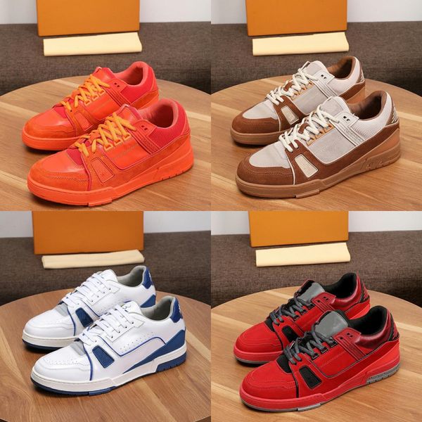 

2020 men designer casual sneakers skateboard shoes low sup black white utility red flax high cut mens trainer sports shoe