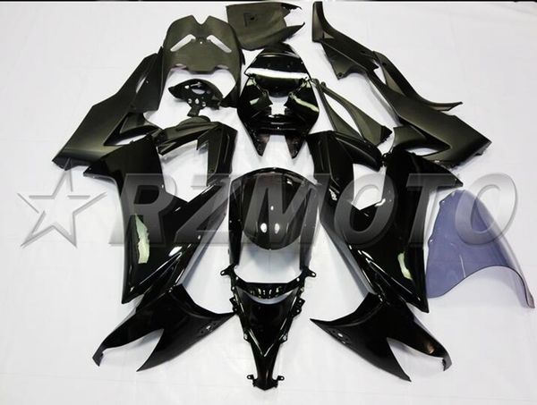 

4gifts new abs motorcycle full fairings set fit for kawasaki ninja zx-10r zx10r 2008 2009 2010 08 09 10 10r black