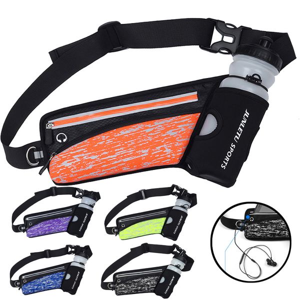 

унисекс светоотражающие спорт бег талия сумки, женщины gym велоспорт пояс сумка с бутылками воды держателем, бег трусцой мобильного телефоно