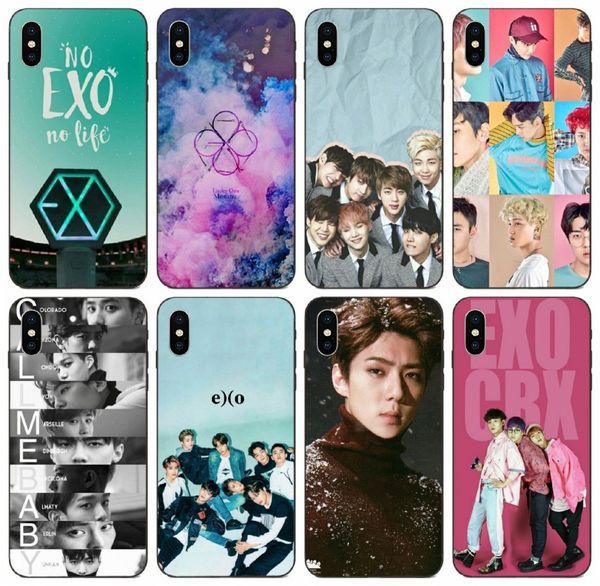 

tongtrade] kpop exo lucky one special offer vertical dominant case for iphone 11 pro max x xs xr 8s 8 7s 7 se samsung j6 j8 huawei y6 case